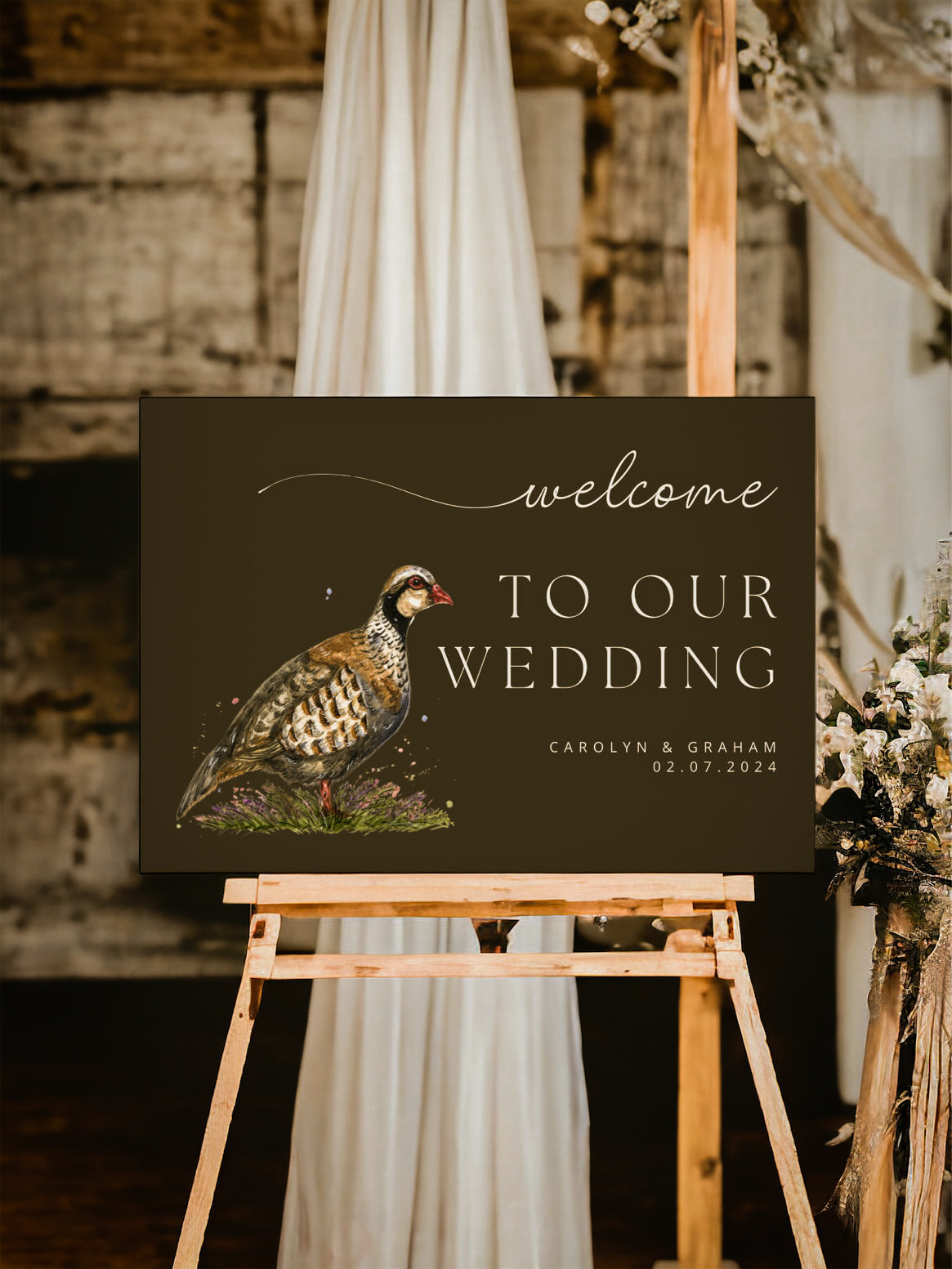 Partridge Welcome Sign