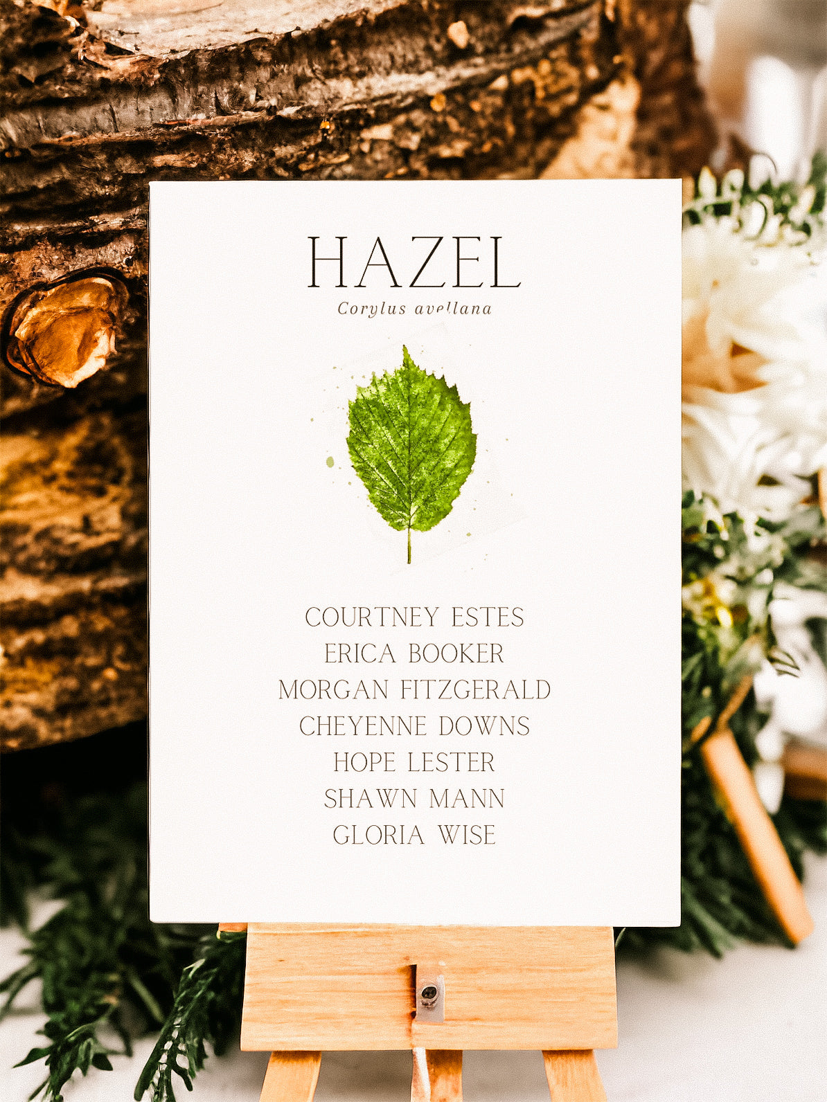 British Tree Leaf Table Name Lists