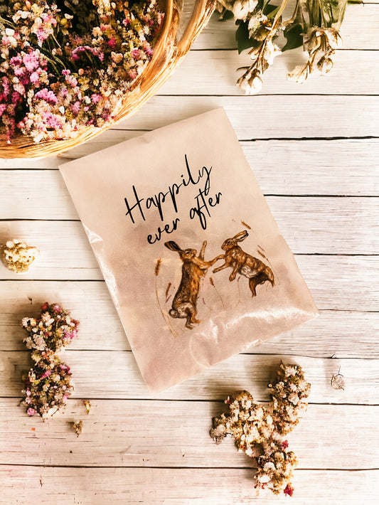 Printed Confetti Pouches - filled with dried flowers