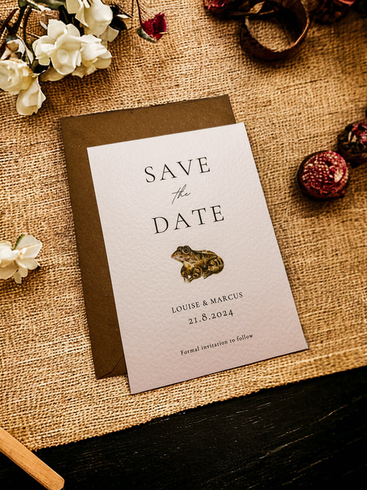 Save the Date Card - Frog