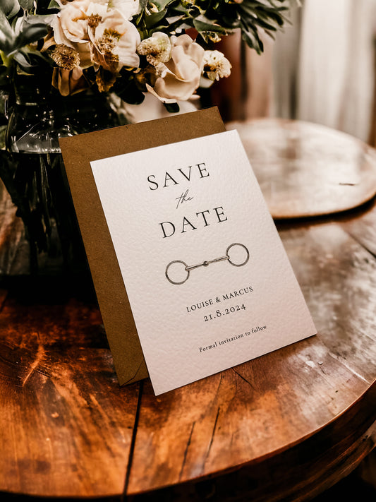 Save the Date Card - Equestrian