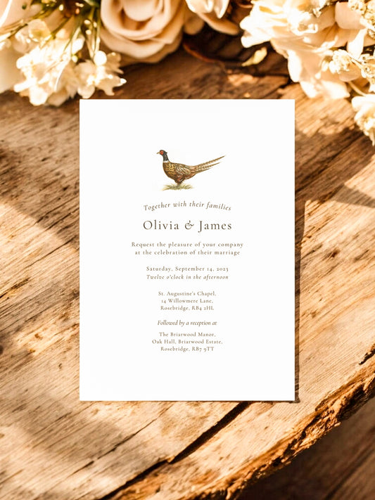 Simplified Woodland - Full Range - Invite, Menu, RSVP, Information Sheet