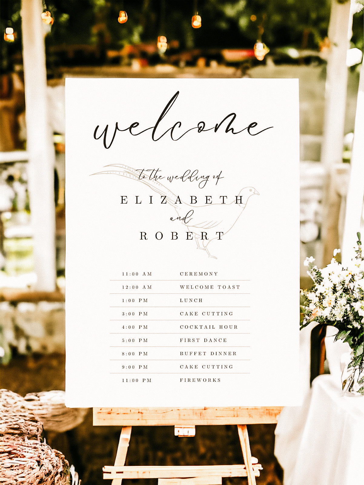 Minimalist Welcome Sign