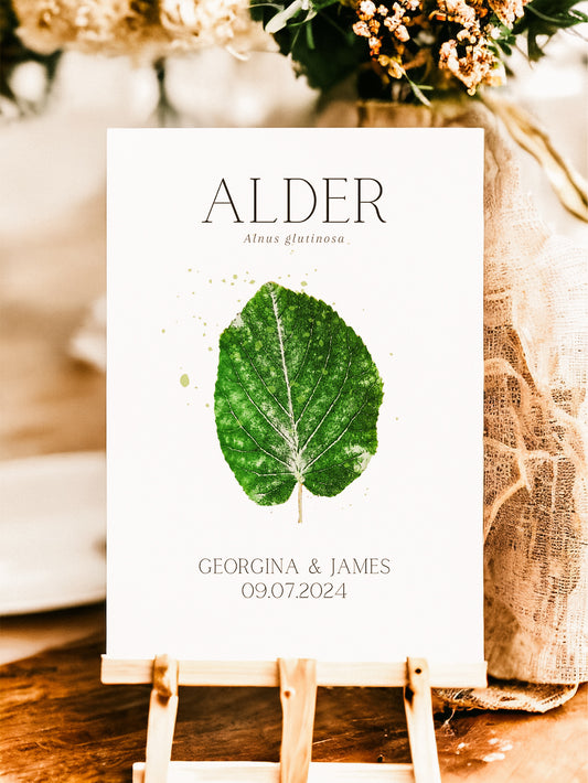 British Tree Leaf Table Names
