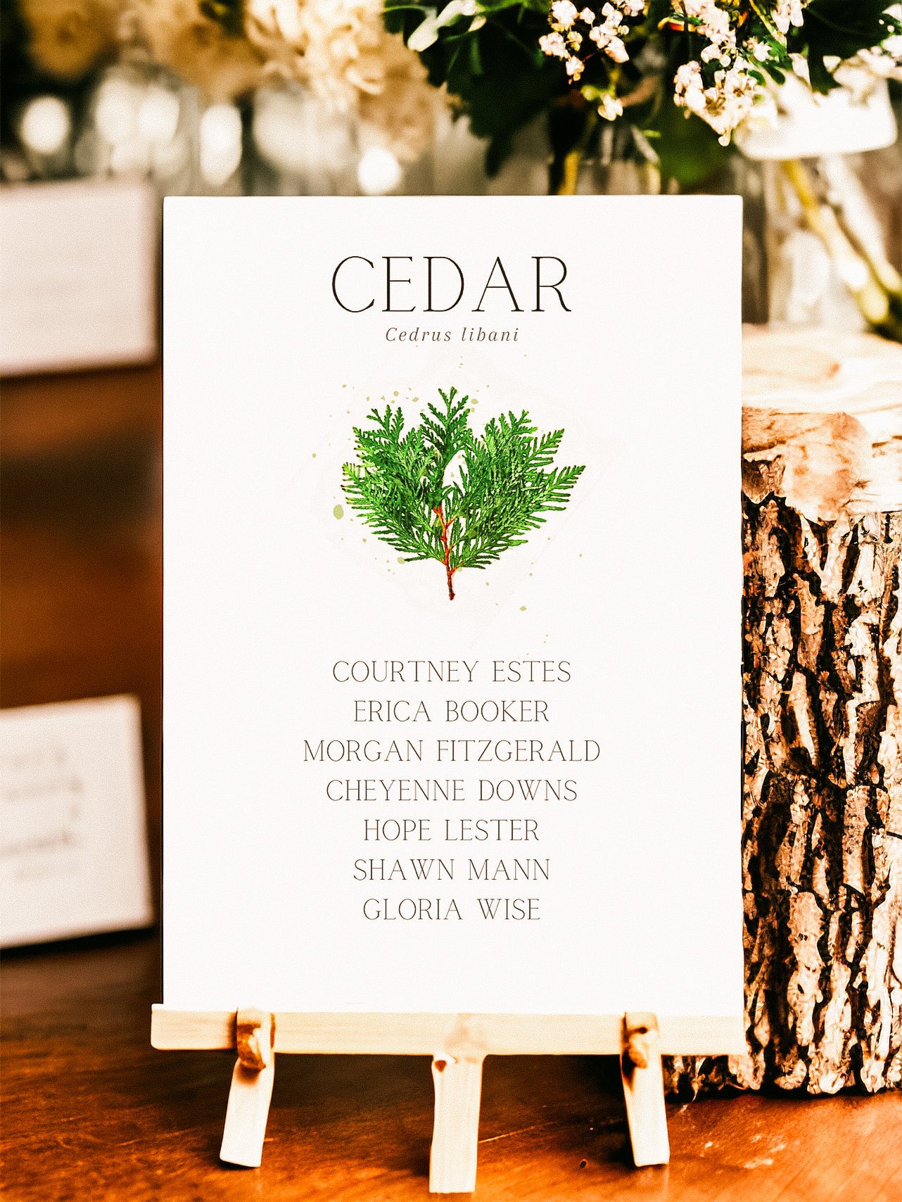 British Tree Leaf Table Name Lists