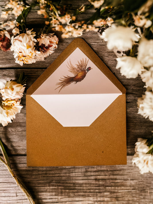 Envelope Liner - Flying Pheasant