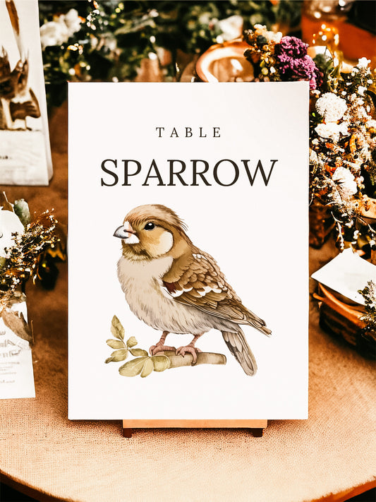 Garden Bird Table Names & Name Lists