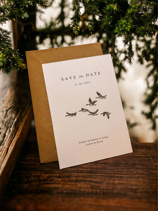 Save the Date Card - Geese