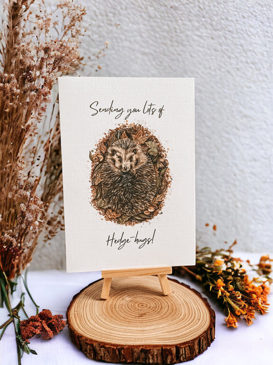 Sending Hedge-Hugs Greeting Card