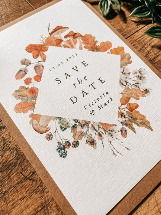 Diamond Foliage - Save the Date