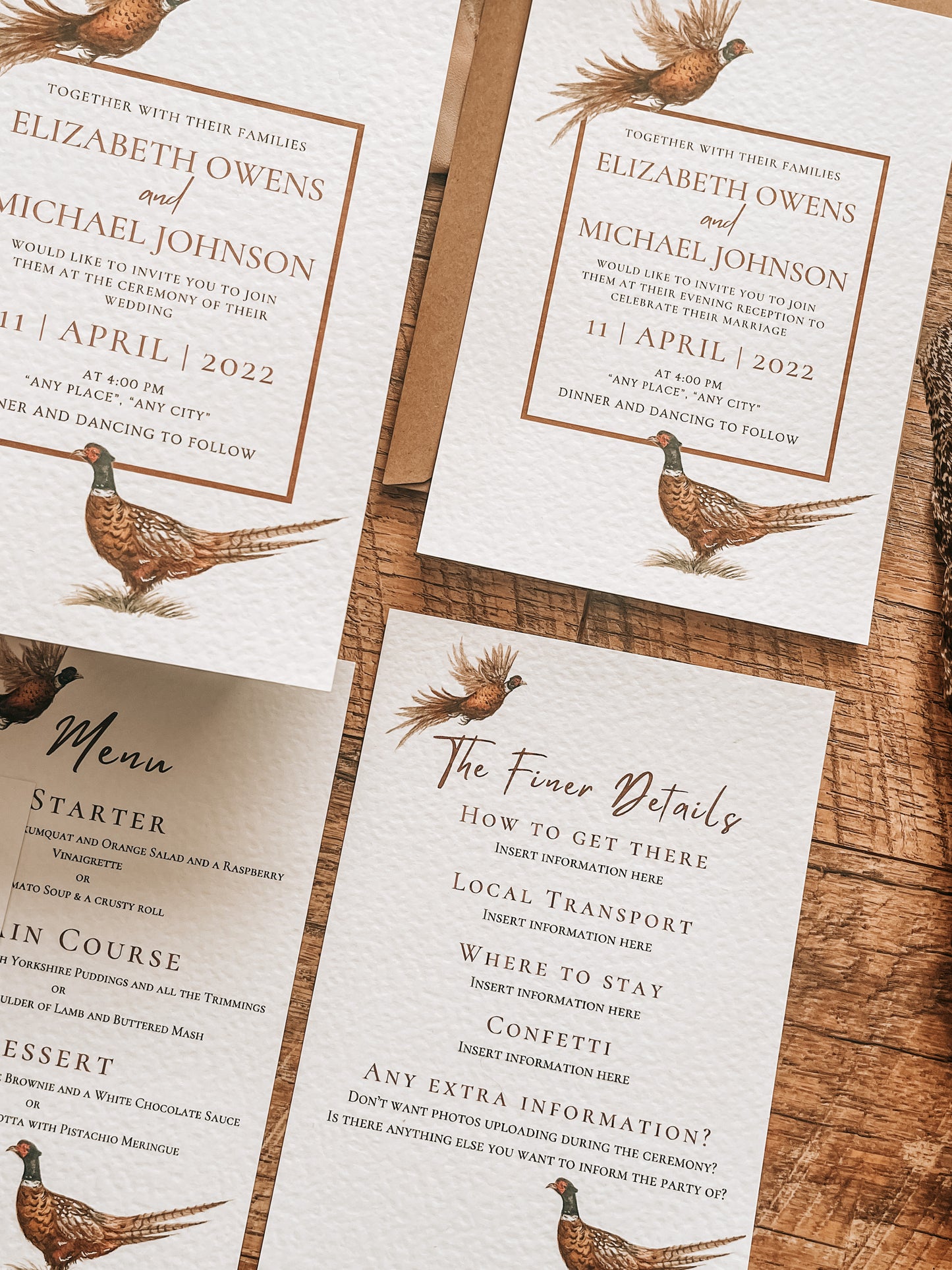 Two Pheasants - Full Range