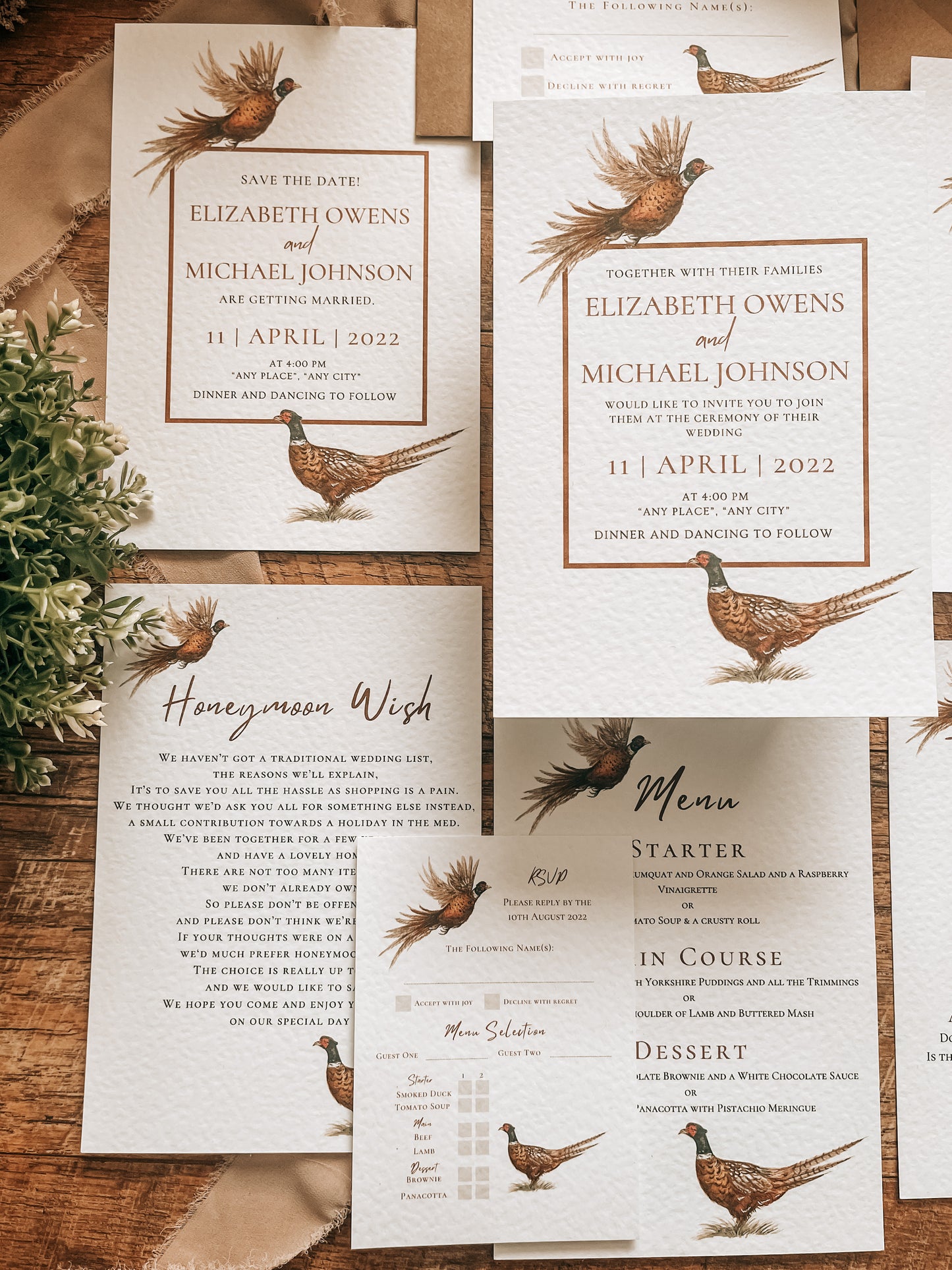 Two Pheasants - Full Range