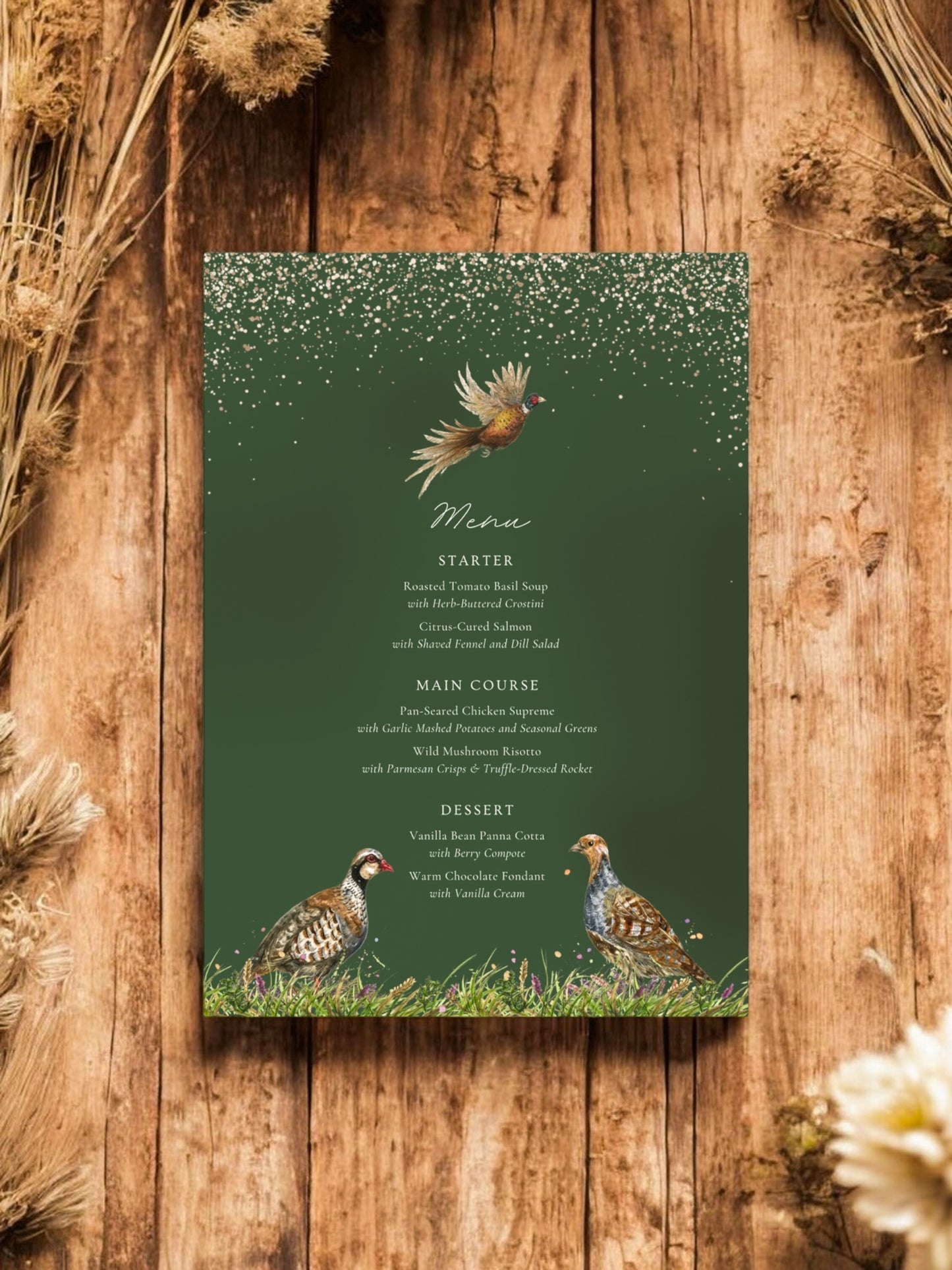 Sparkle Drop & Game Bird - Green