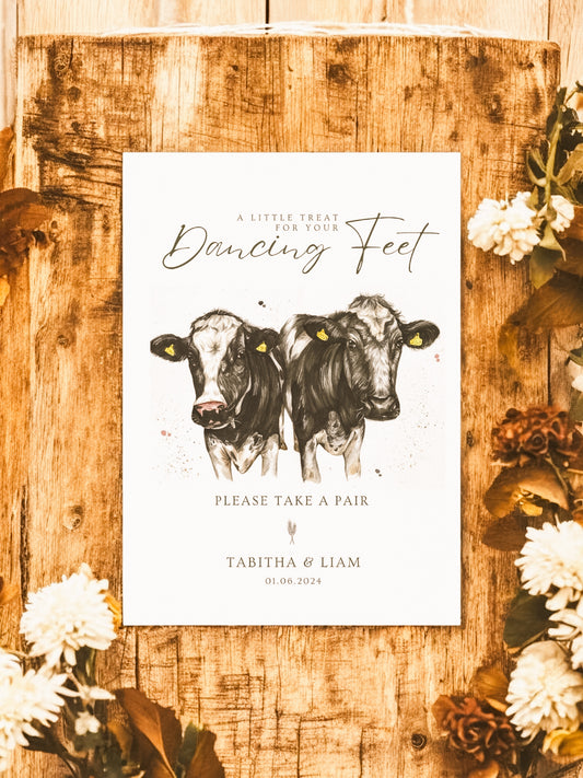 Dancing Feet - Wedding Sign