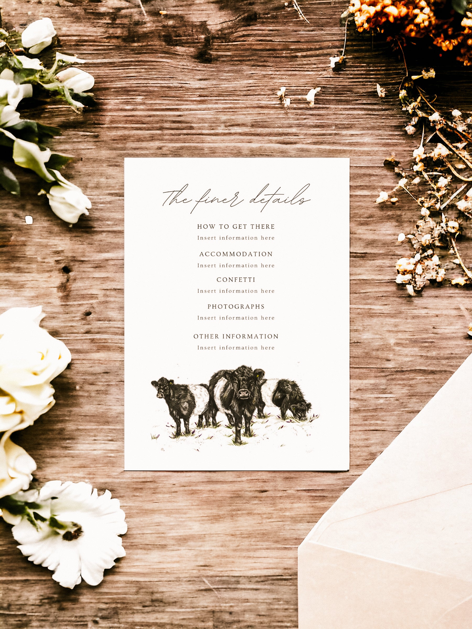 Belted Galloway cow - Full Range