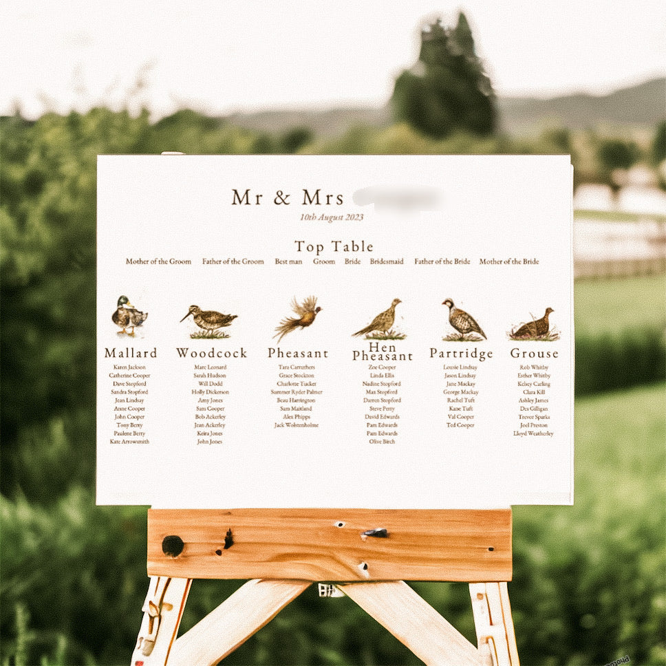 Simplistic Table Plan