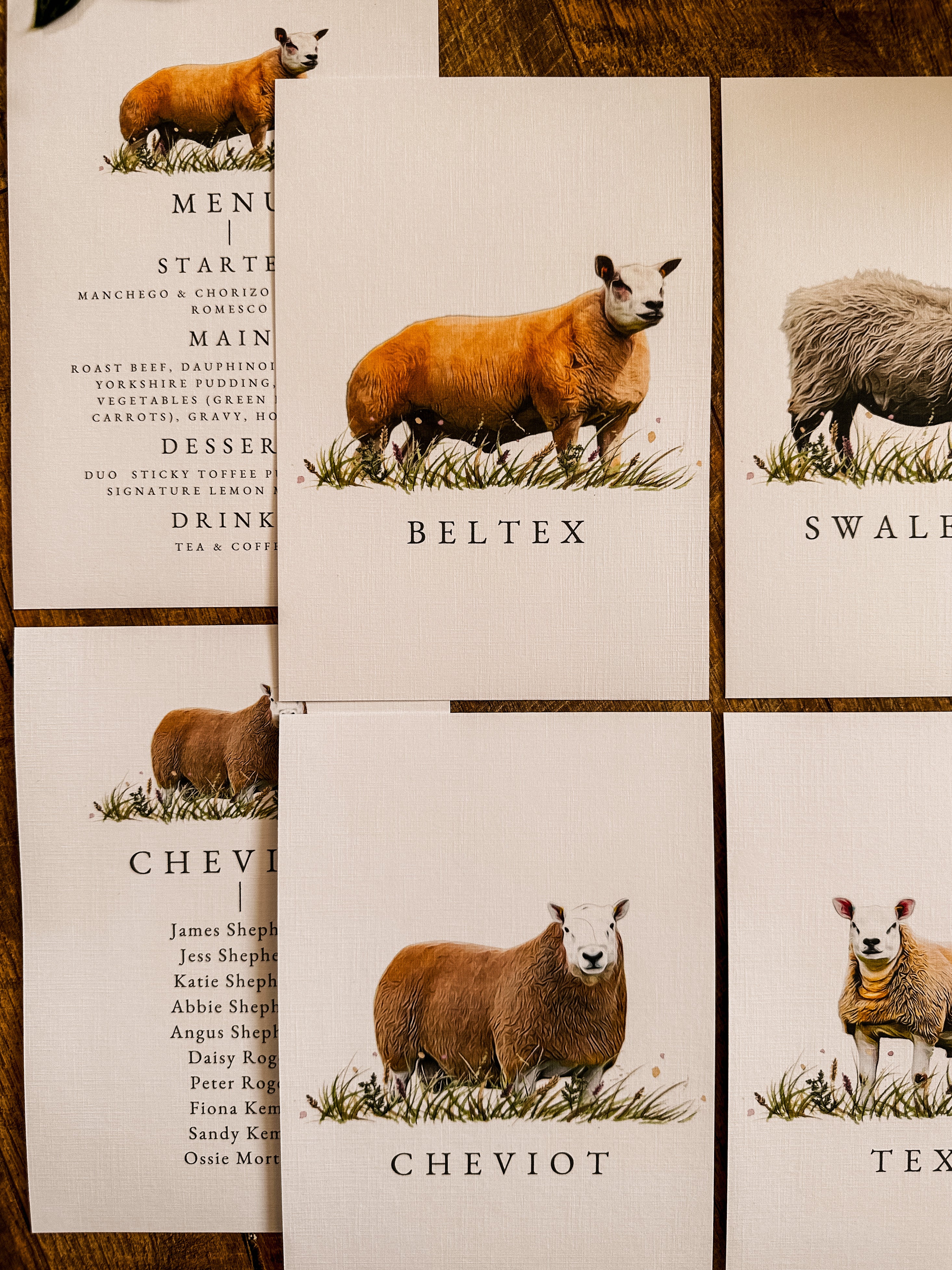 Sheep Table Names