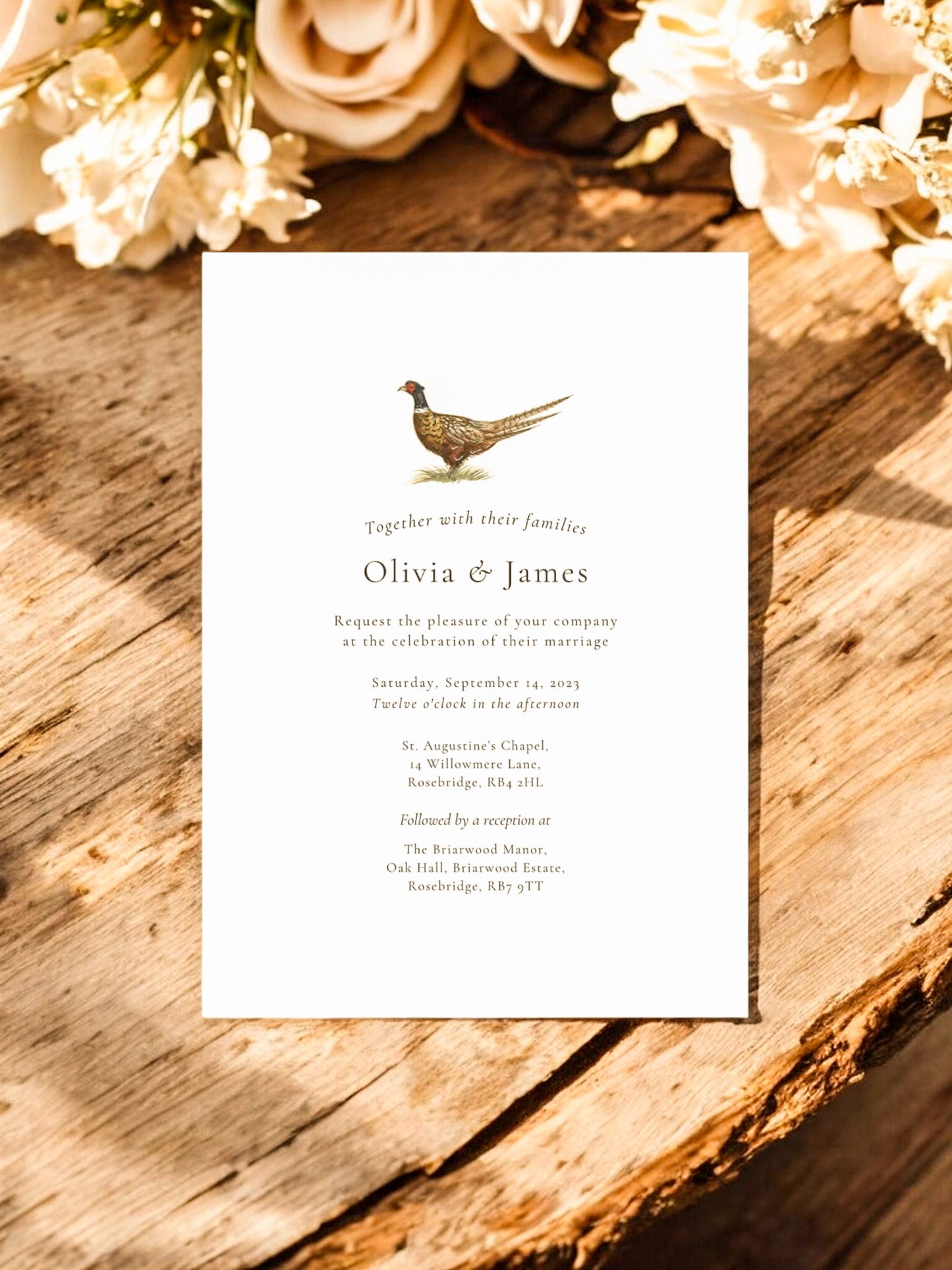 Simplified Woodland - Full Range - Invite, Menu, RSVP, Information Sheet