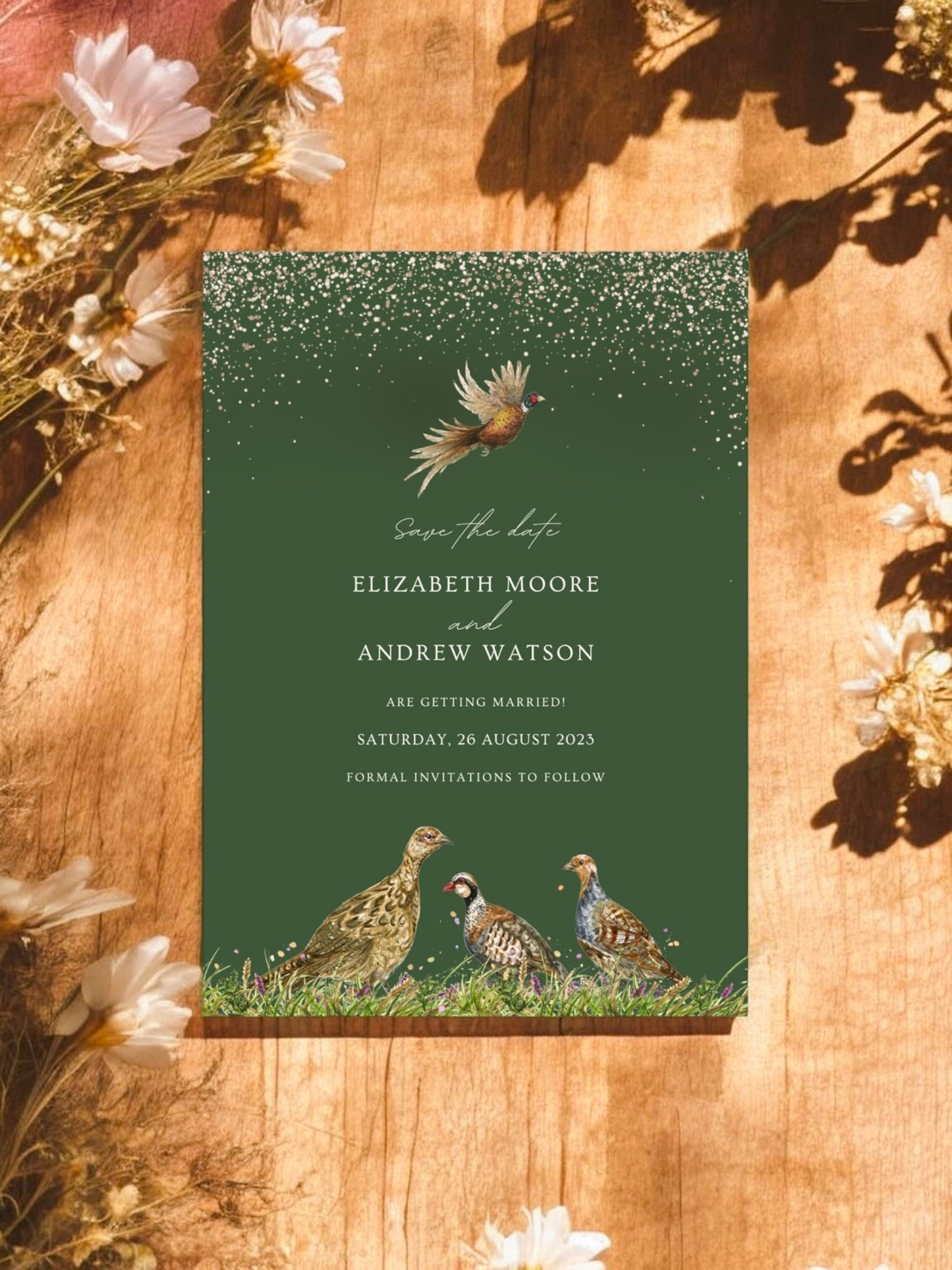 Sparkle Drop & Game Bird - Green
