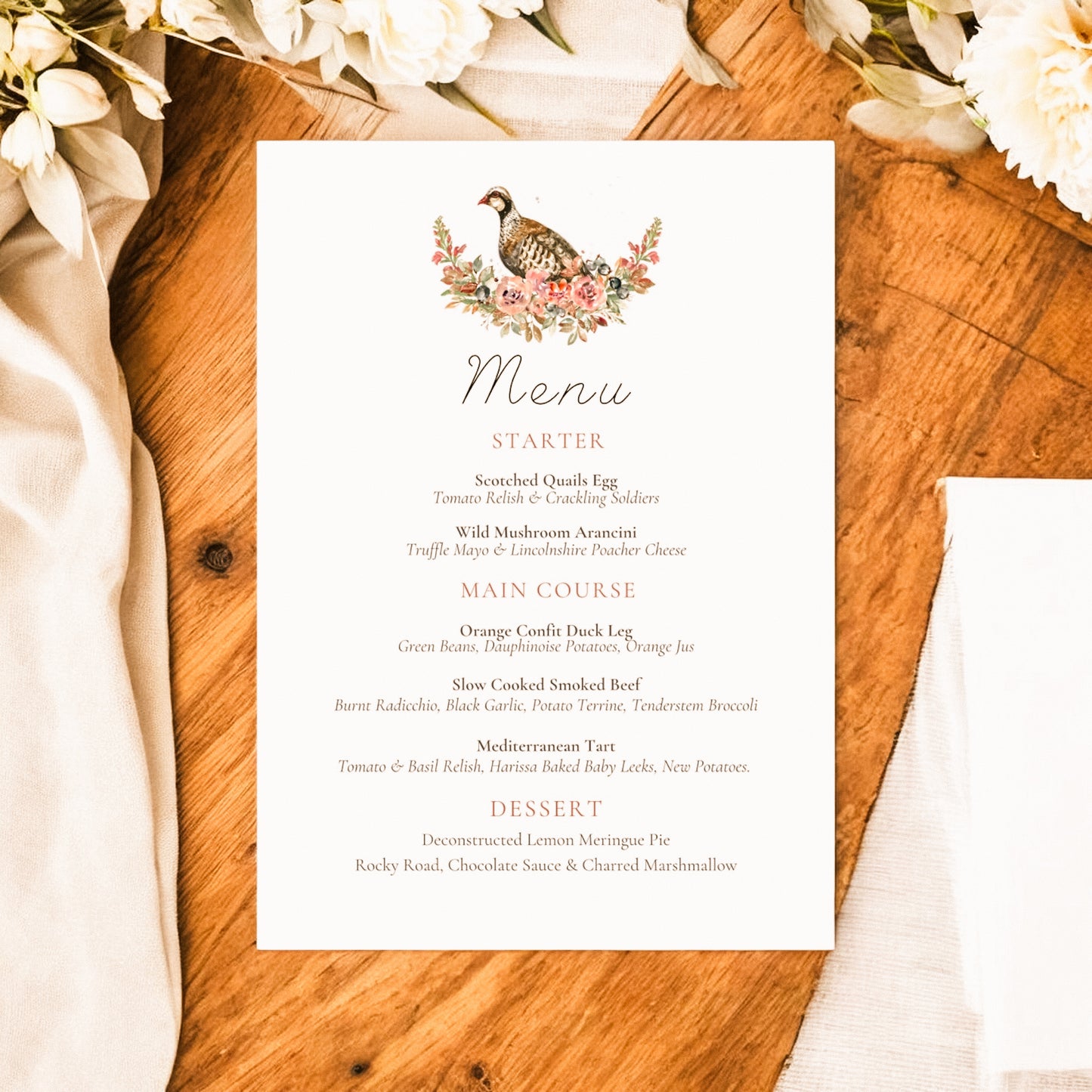 Floral Gamebirds - Full Range