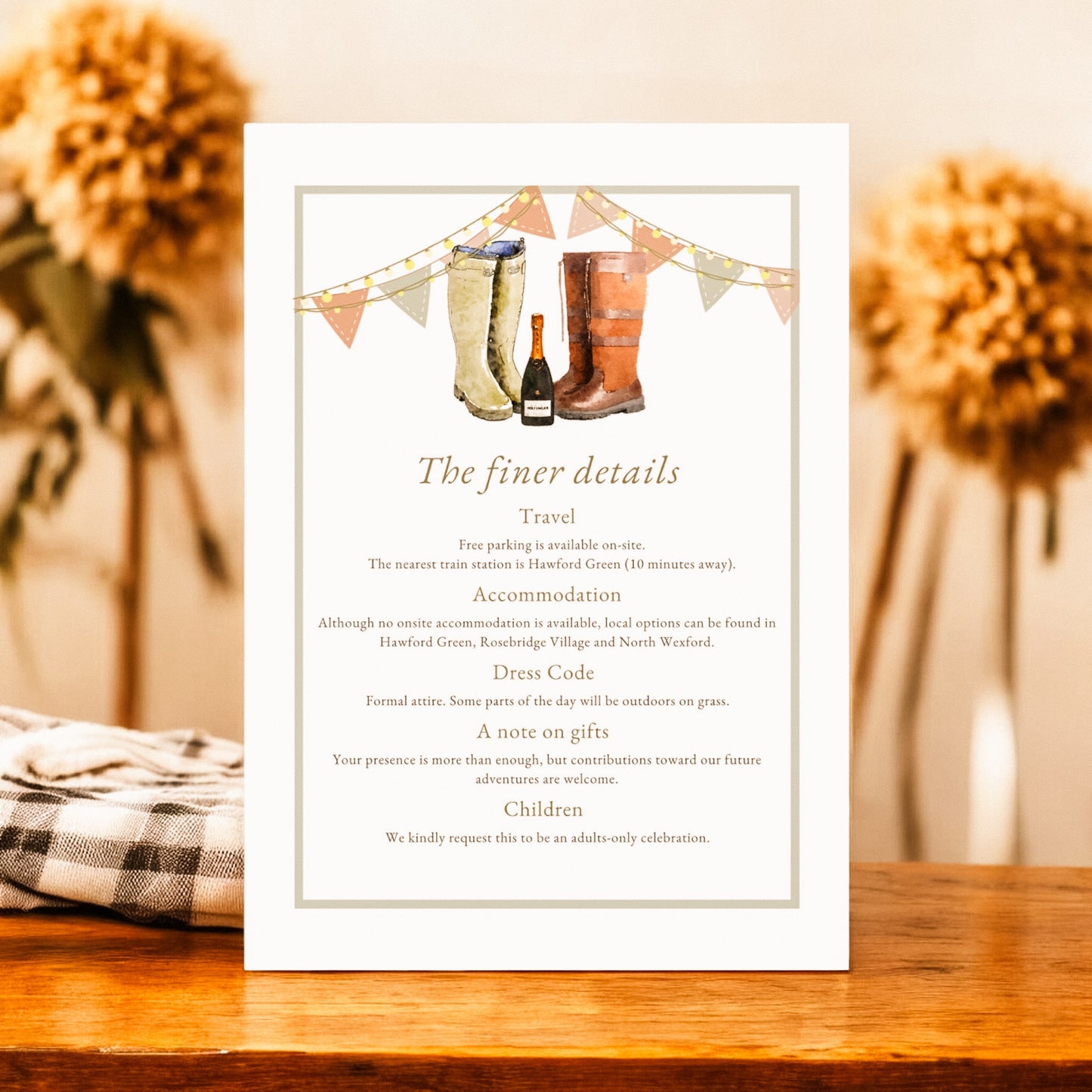 Wellies and Champagne