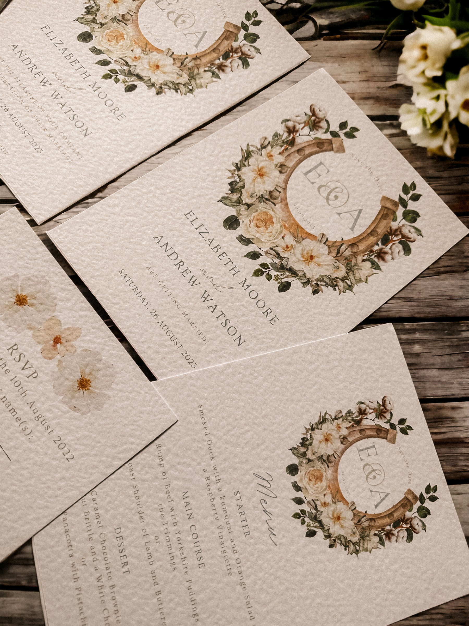 Floral Horseshoe - Equestrian - Full Range