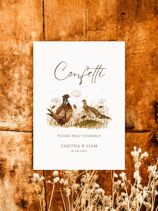 Confetti - Wedding Sign