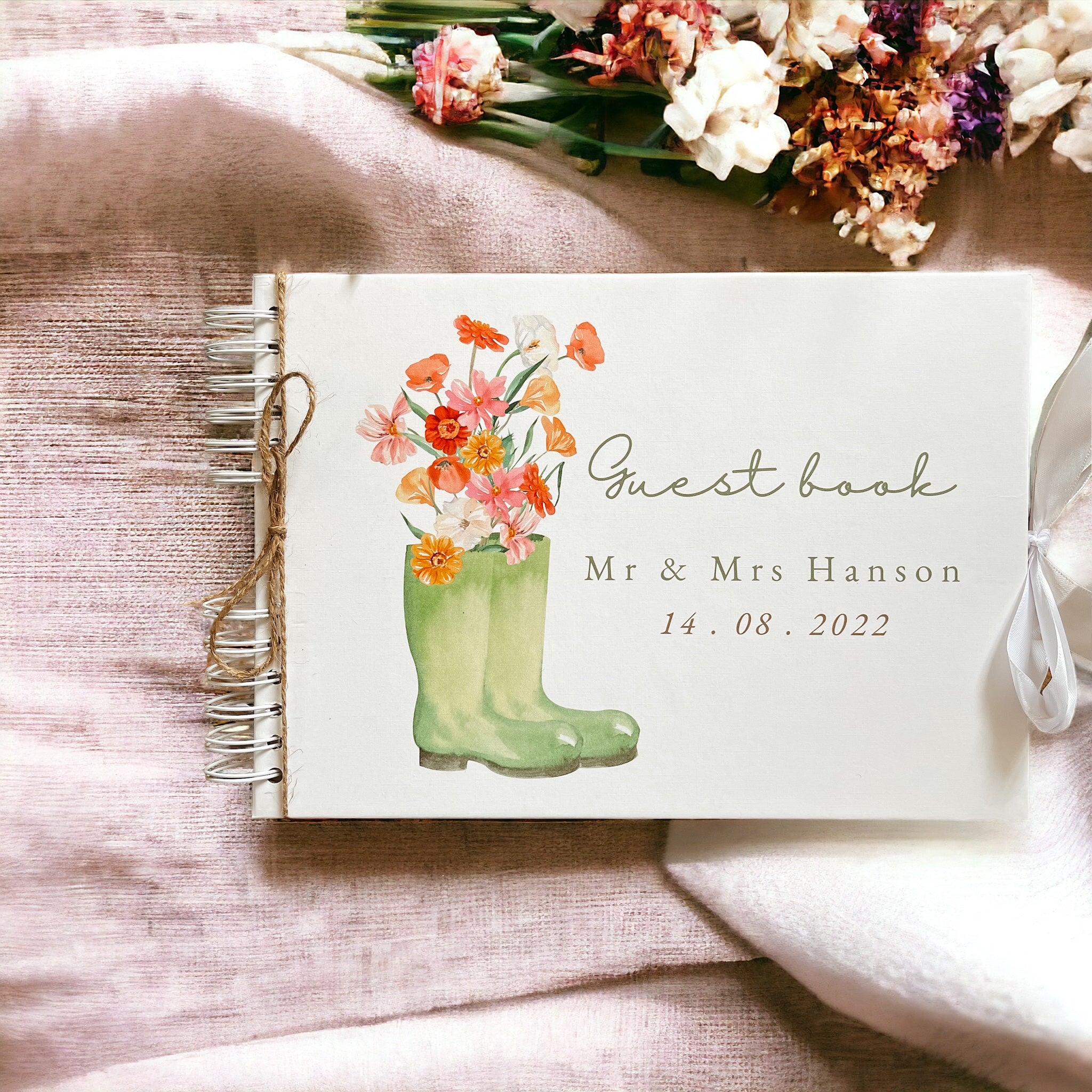 Guest Book - Green Wellies