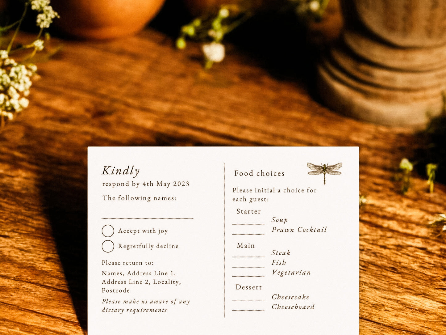 Minimalistic Dragonfly
