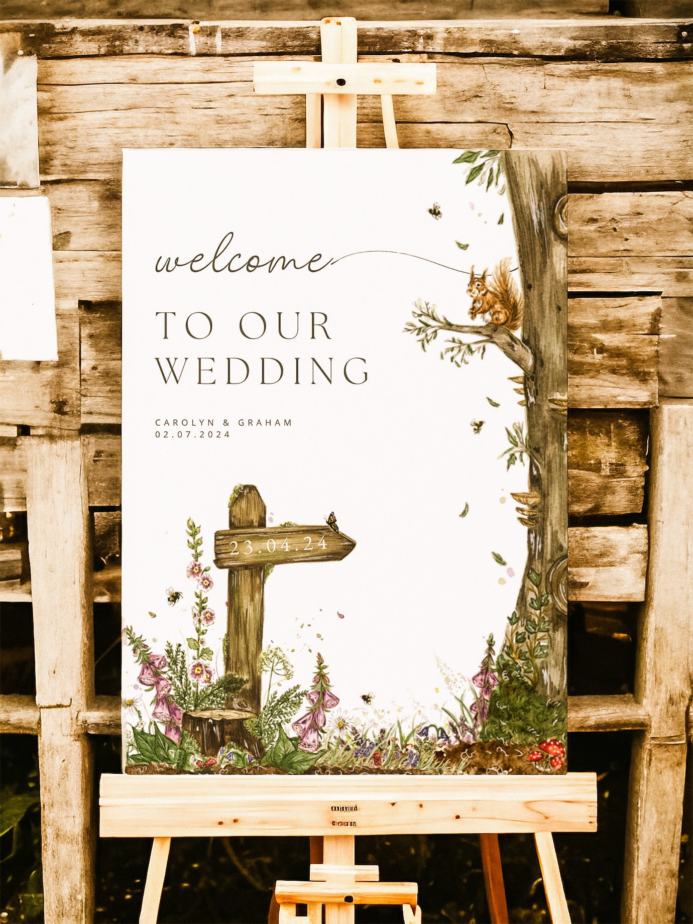 Signpost Welcome Sign – The Pleasant Pheasant Design Co