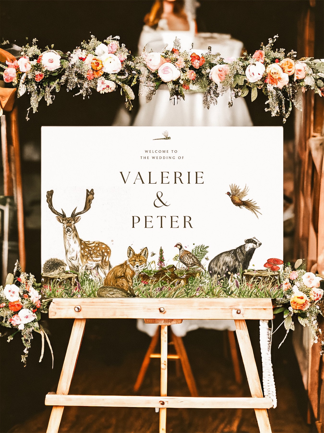 Woodland Animals Welcome Sign