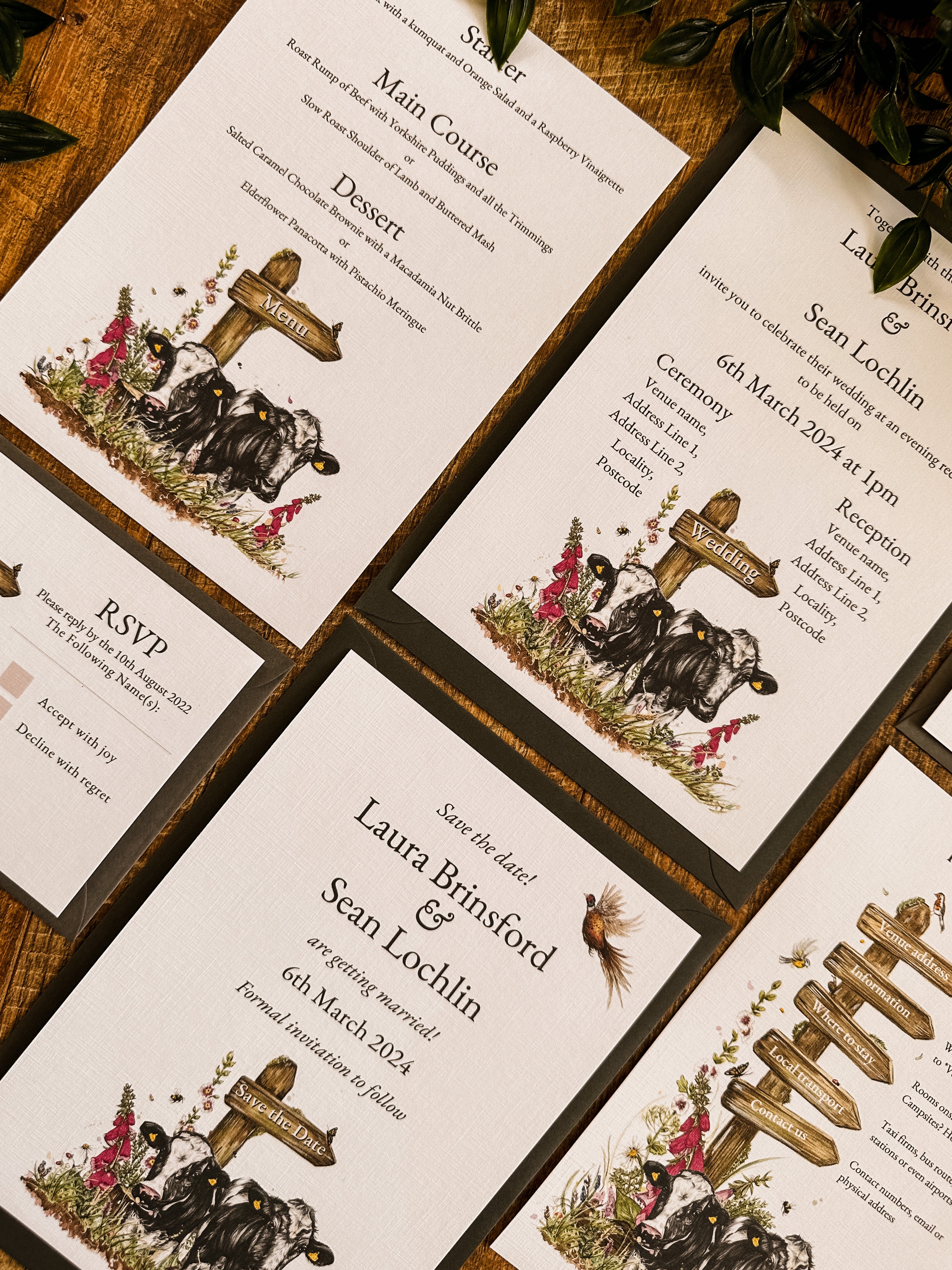 Dairy Cow & Signpost - Full Range