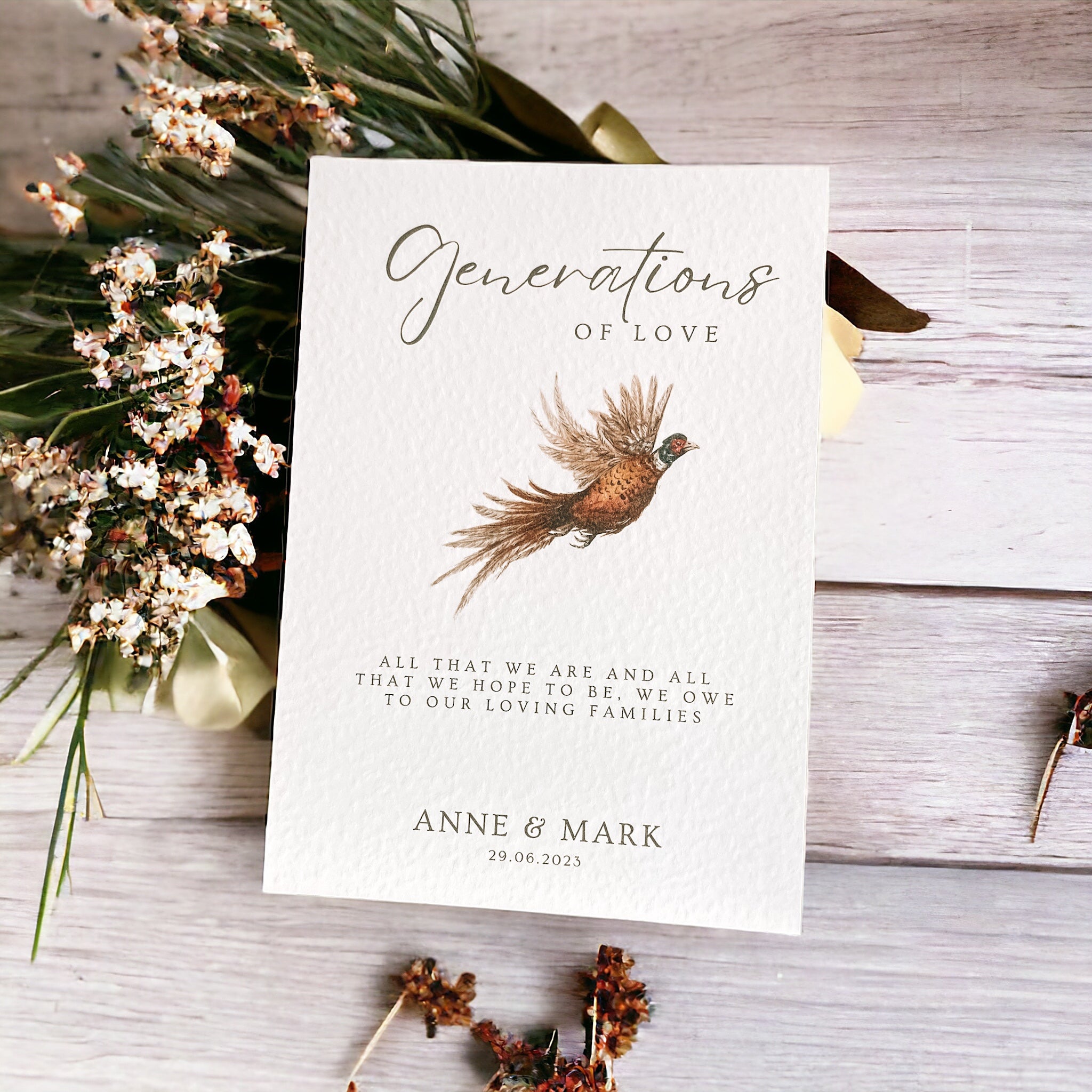 Generations of Love - Wedding Sign