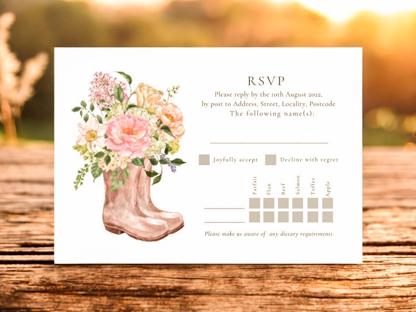 Pink Floral Wellies