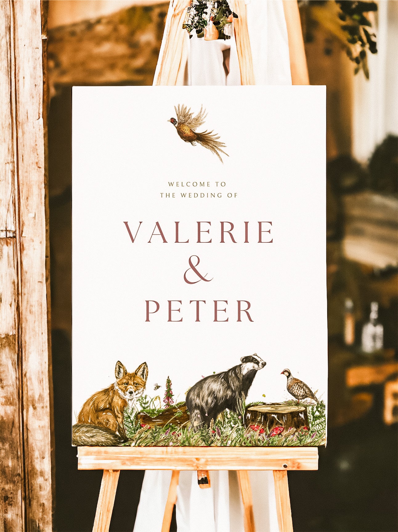 Woodland Welcome Sign