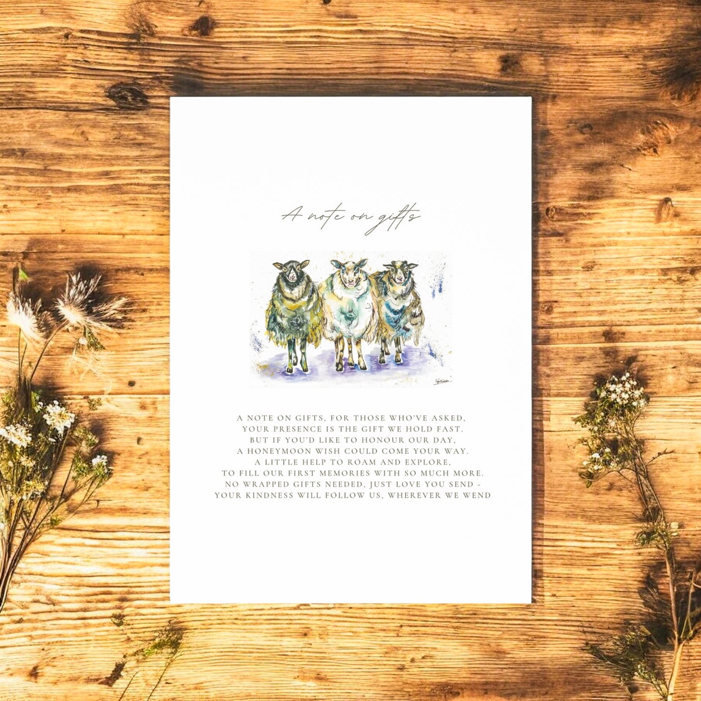 Winter Trio of Sheep