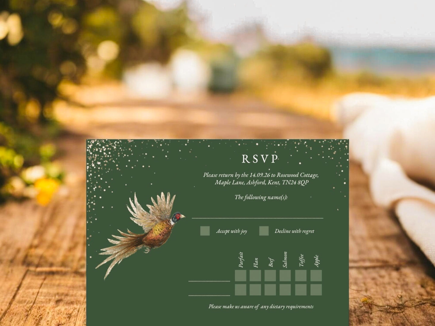Sparkle Drop & Game Bird - Green