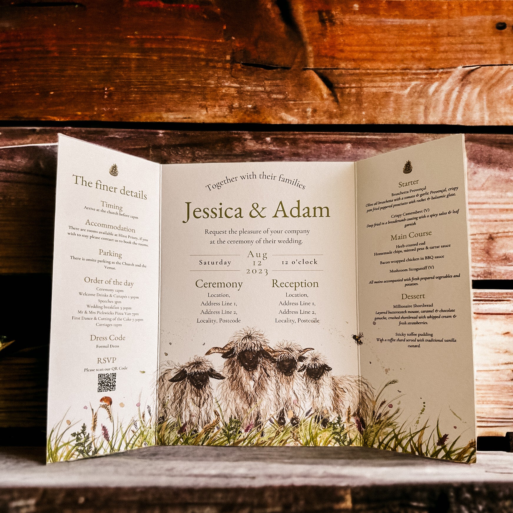 Valais Blacknose Sheep Gatefold