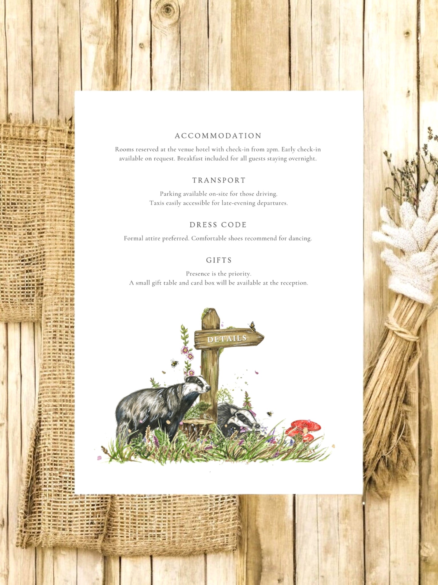 Badgers & Signpost