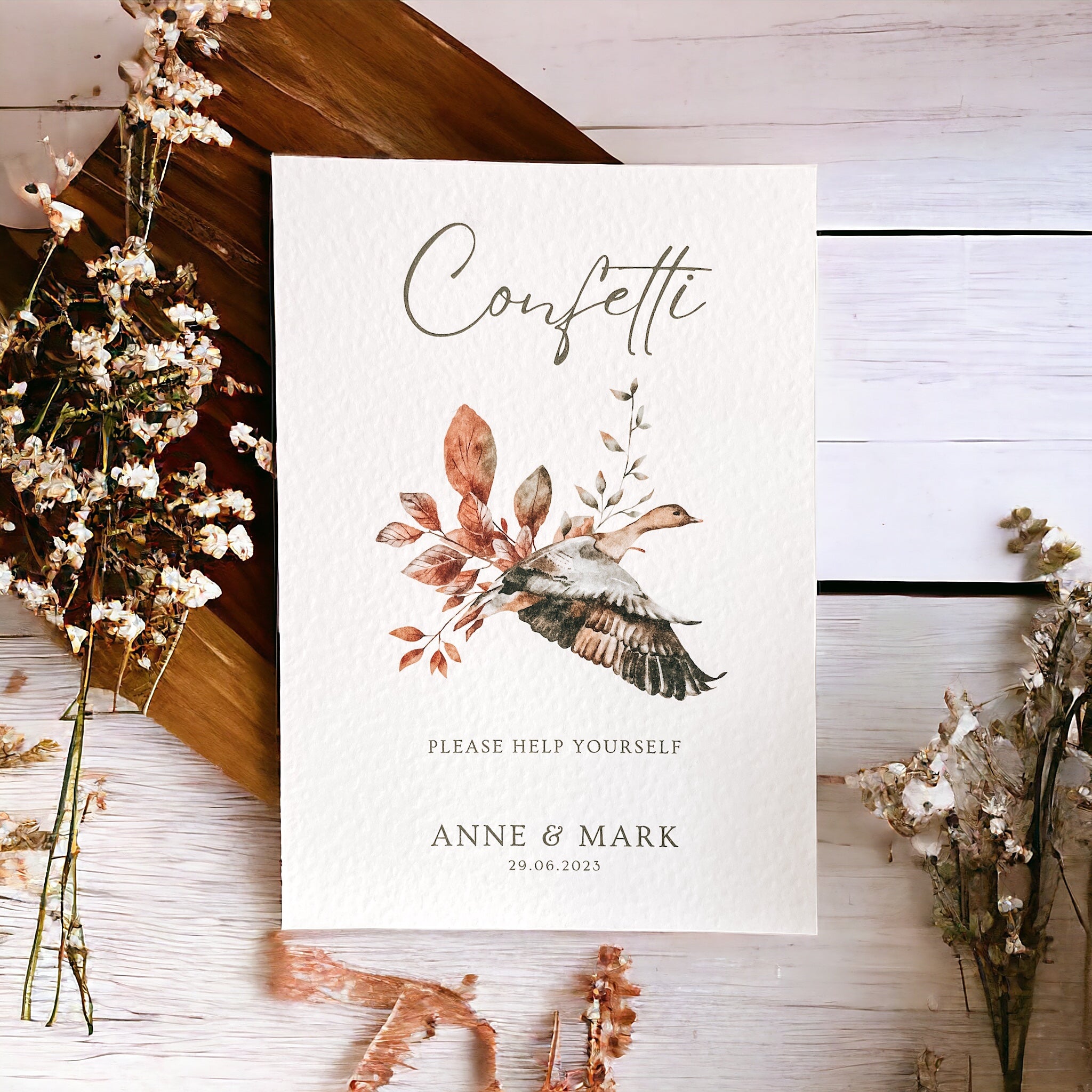 Confetti - Wedding Sign