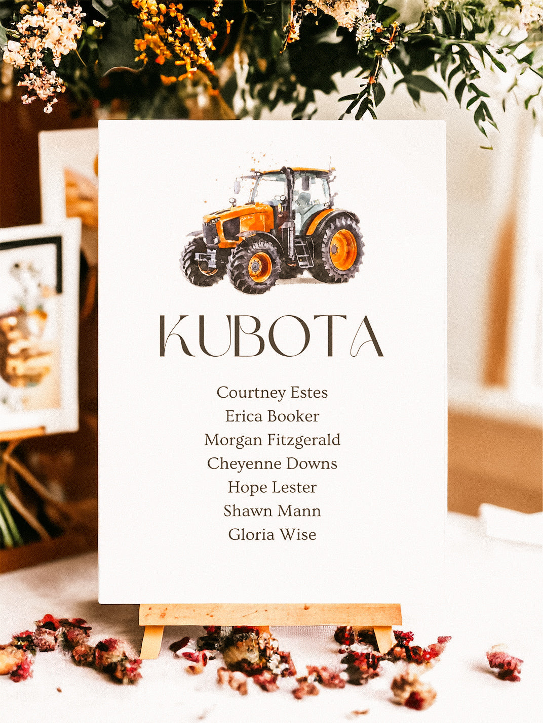 Tractor Brand Table Name Lists