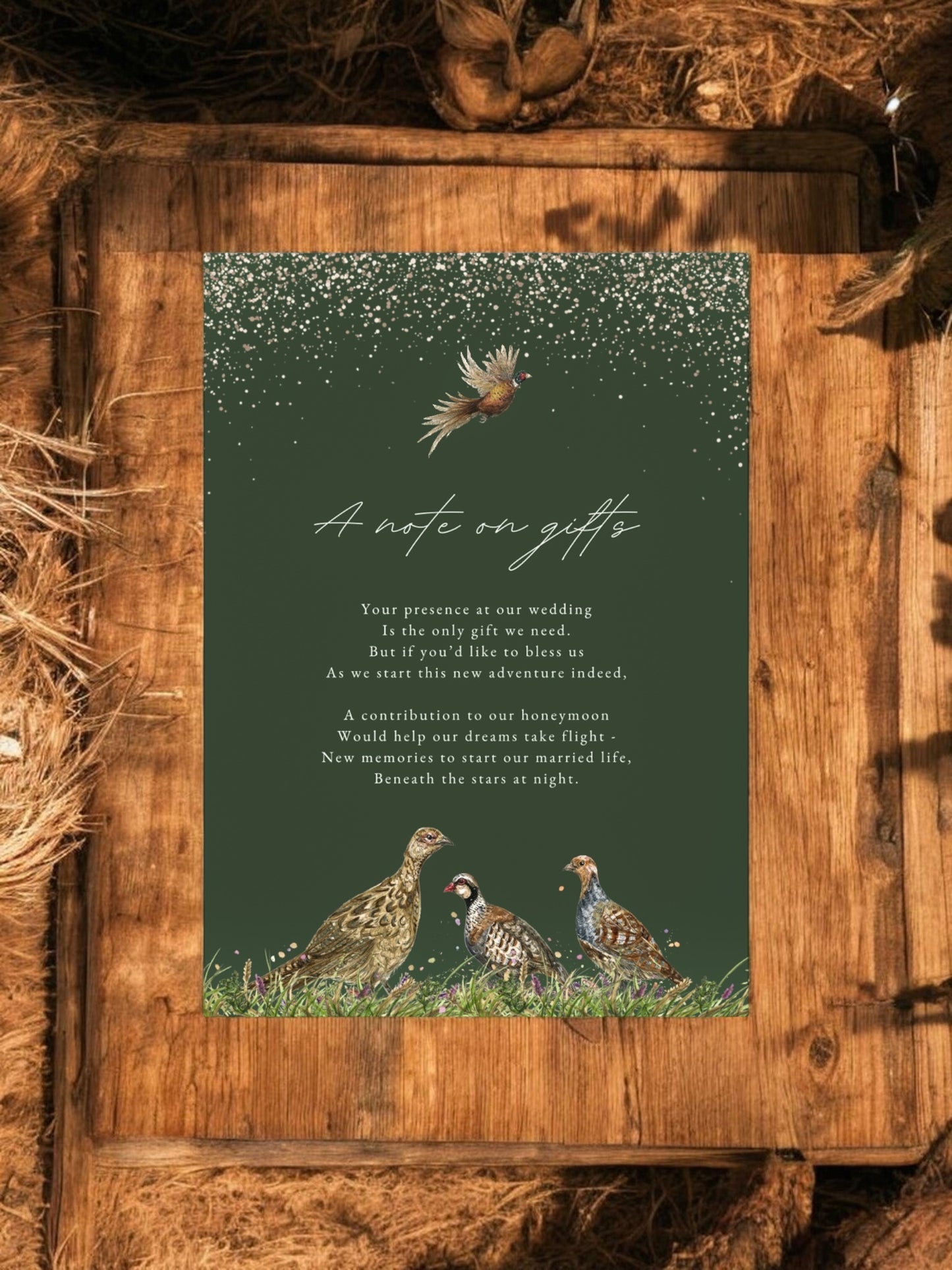 Sparkle Drop & Game Bird - Green