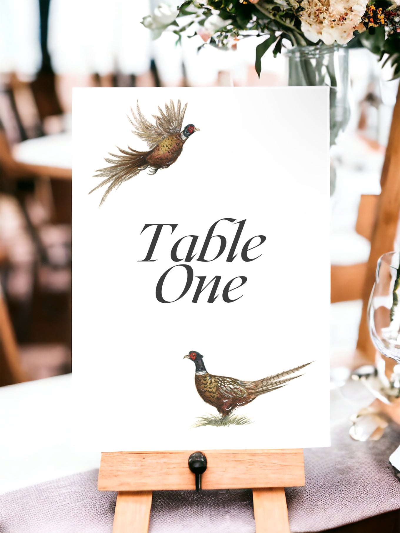 Two Pheasant Table Name and Name List