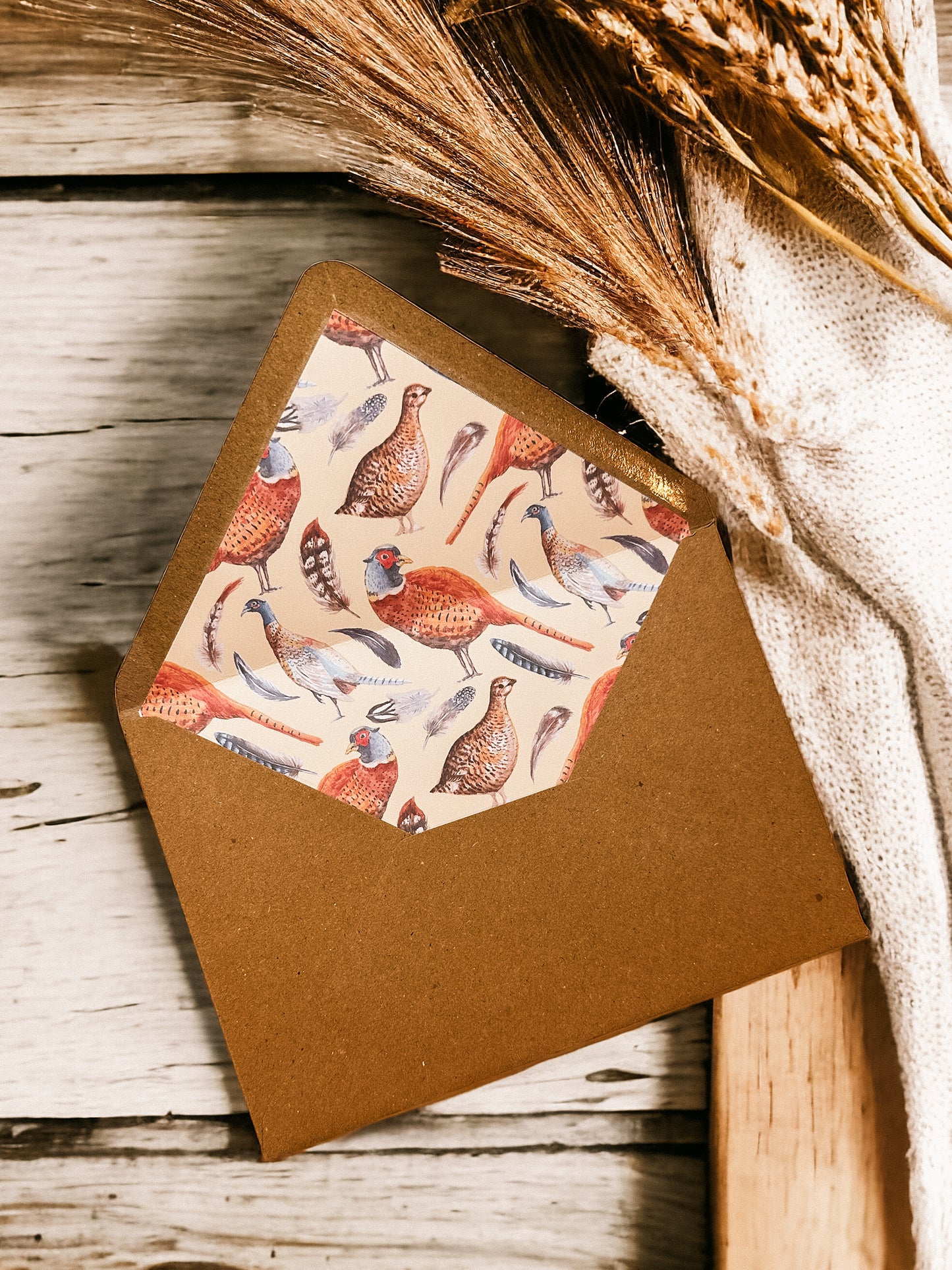 Envelope Liner - Pheasant 2