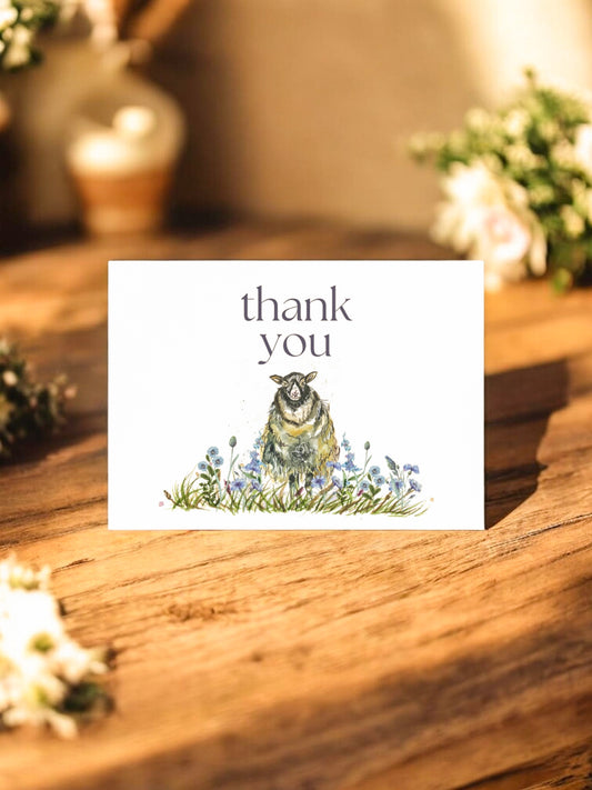 Sheep Thankyou Card