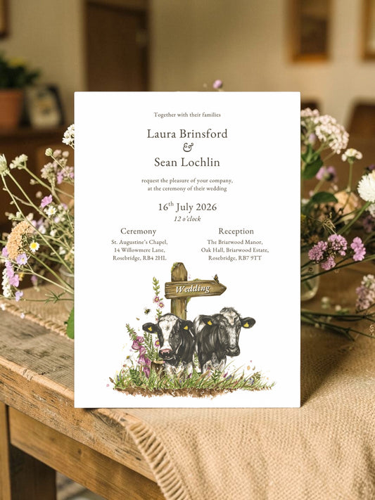 Dairy Cow & Signpost