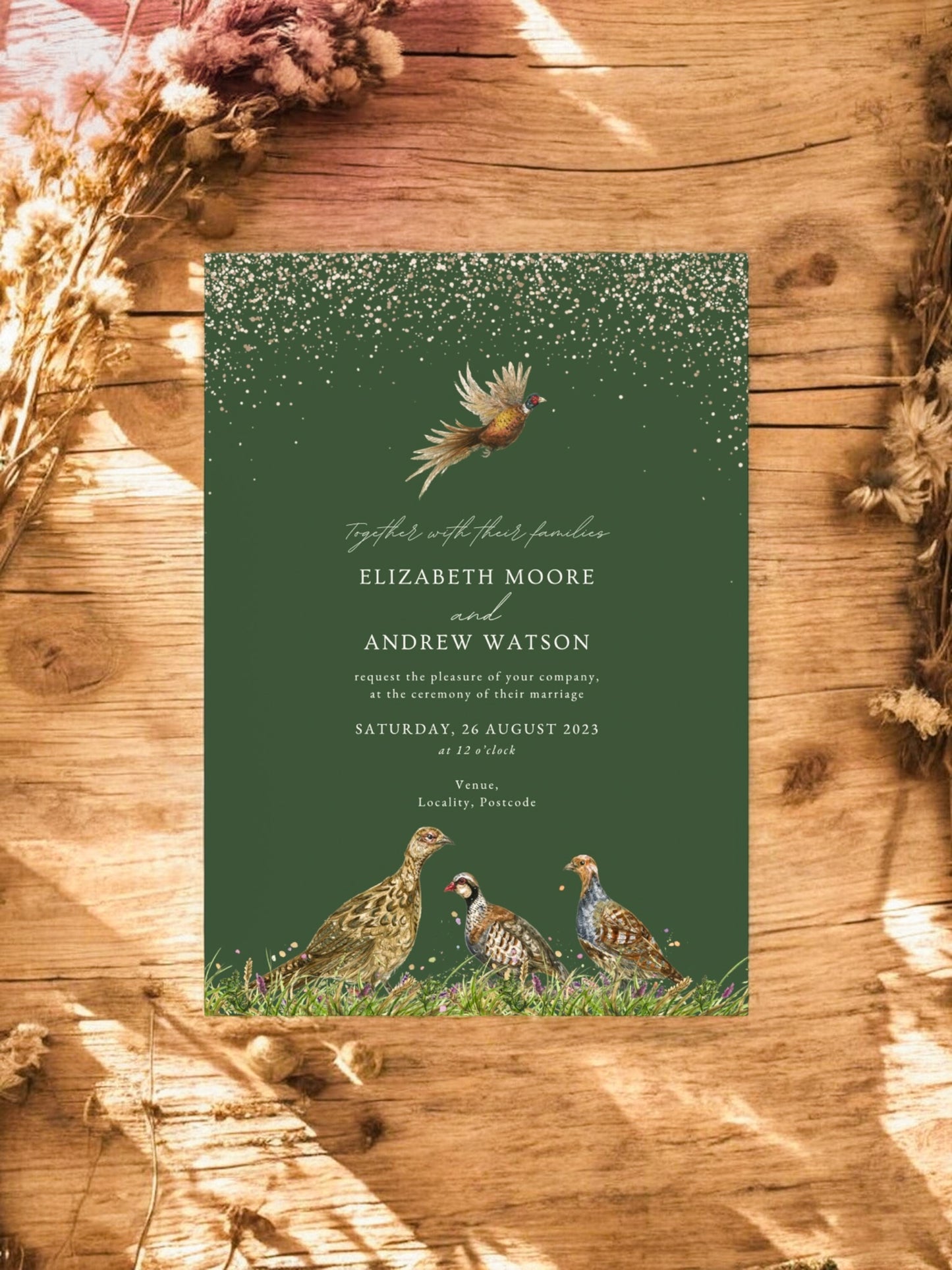 Sparkle Drop & Game Bird - Green