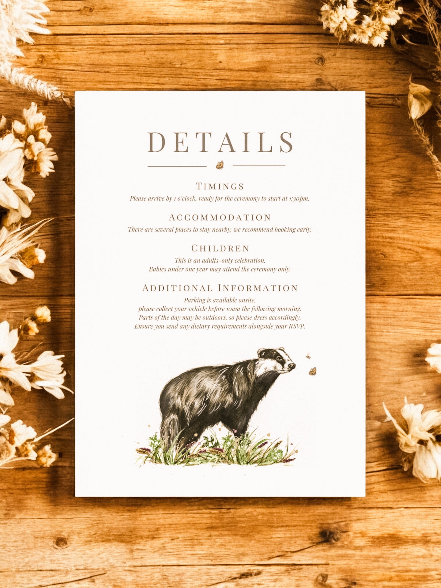 Basil the Badger - Full Range