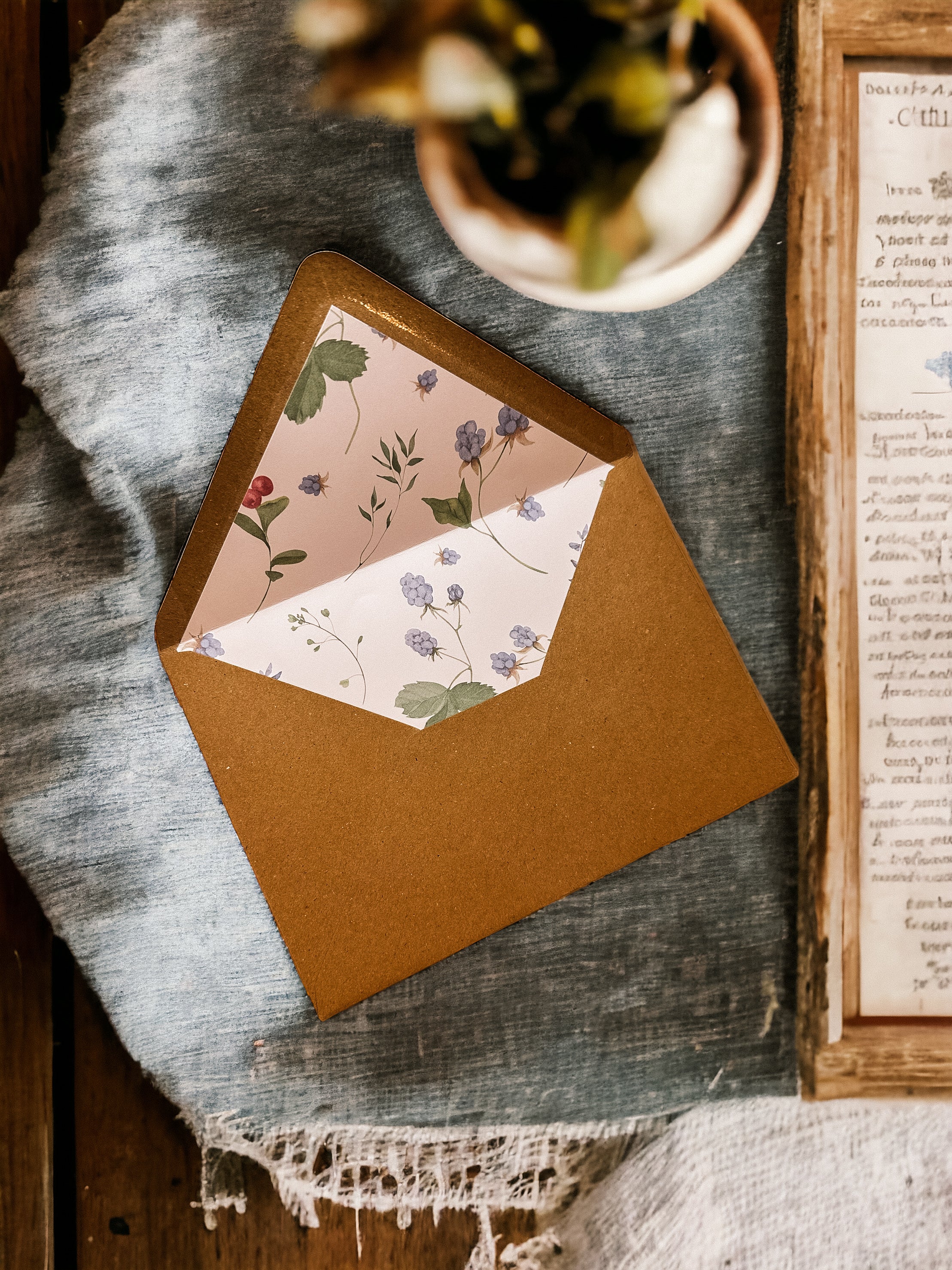 Envelope Liner - Hedgerow