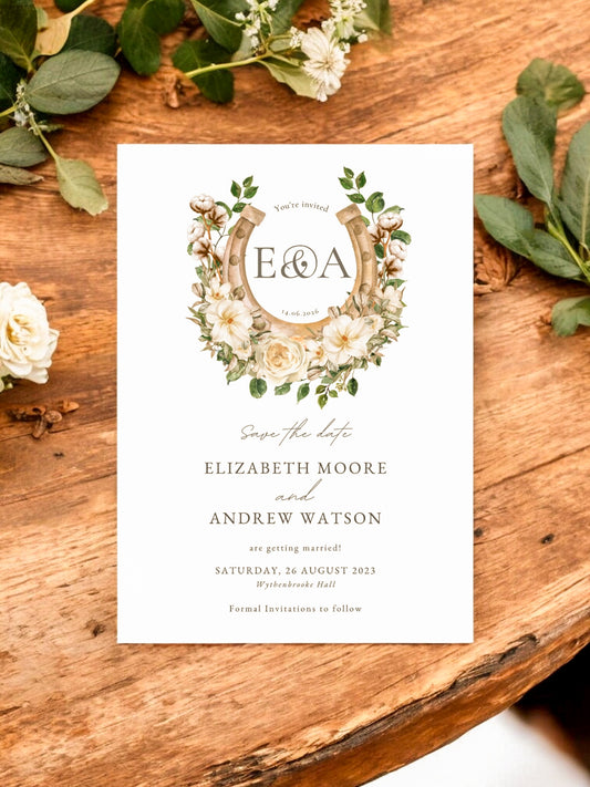 Floral Horseshoe - Equestrian